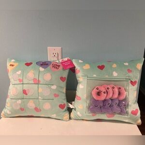 Valentine’s Sweetheart Candy Tic Tac Toe Patterned Game Pillow